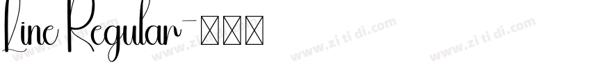 Line Regular字体转换